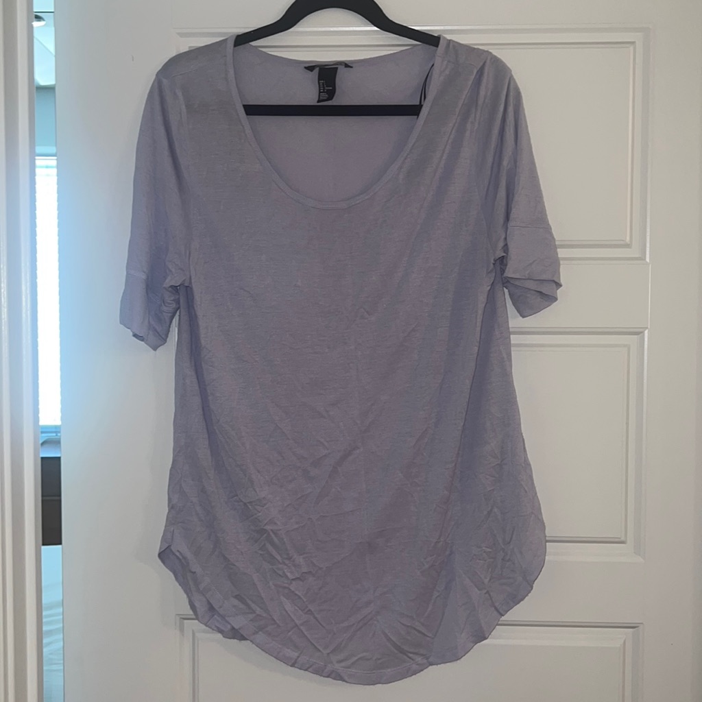 H&M Gray Basic Lightweight Top